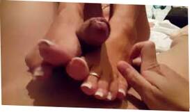 Smoking Hot Gf With Lengthy Toe Tears up Uses Her Feet To Wank My Strong Spear Feet9 1280x720