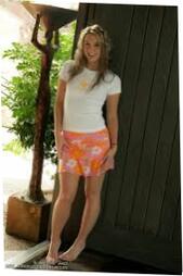 Ultra-cute Blonde Teen In Brief Microskirt With Taut Titties 683x1024