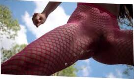 Risky Public Piss In Fishnet Stockings Porno Tot 1280x720