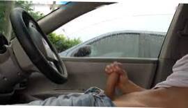 Man Caught Masturbating In Car By A Gal Who Takes A Peek 1280x720